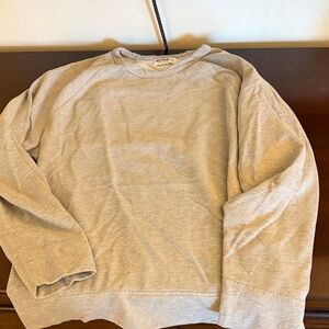 Buck Mason Heather Gray Crewneck Sweatshirt